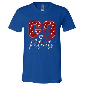 Go Cheer Patriots V-Neck T-Shirt