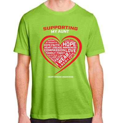 Gifts Clothes Products Wear Red Aunt Heart Disease Awareness Cool Gift Adult ChromaSoft Performance T-Shirt