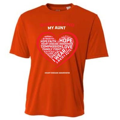 Gifts Clothes Products Wear Red Aunt Heart Disease Awareness Cool Gift Cooling Performance Crew T-Shirt