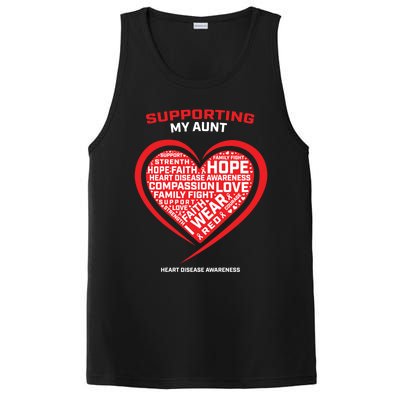 Gifts Clothes Products Wear Red Aunt Heart Disease Awareness Cool Gift PosiCharge Competitor Tank