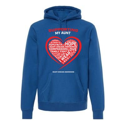 Gifts Clothes Products Wear Red Aunt Heart Disease Awareness Cool Gift Premium Hoodie