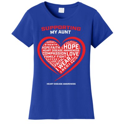 Gifts Clothes Products Wear Red Aunt Heart Disease Awareness Cool Gift Women's T-Shirt