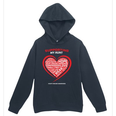 Gifts Clothes Products Wear Red Aunt Heart Disease Awareness Cool Gift Urban Pullover Hoodie