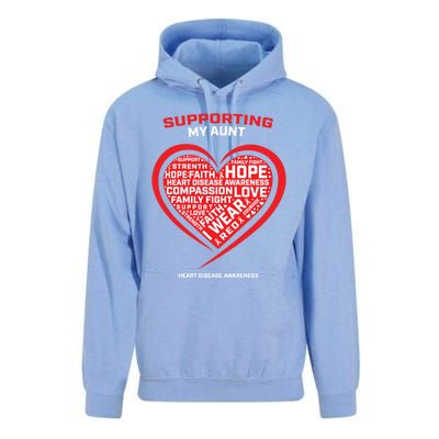 Gifts Clothes Products Wear Red Aunt Heart Disease Awareness Cool Gift Unisex Surf Hoodie