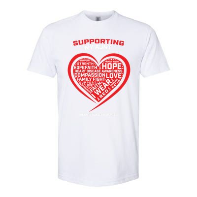 Gifts Clothes Products Wear Red Aunt Heart Disease Awareness Cool Gift Softstyle CVC T-Shirt