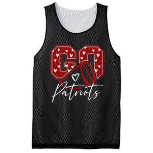 Go Cheer Patriots Design Gift Mesh Reversible Basketball Jersey Tank