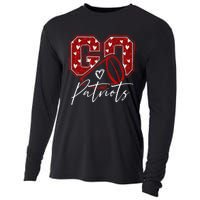 Go Cheer Patriots Design Gift Cooling Performance Long Sleeve Crew