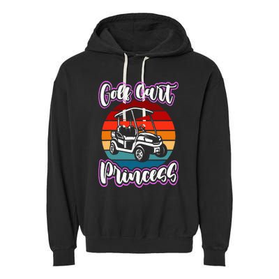 Golf Cart Princess Golfing Girl Golf Sport Garment-Dyed Fleece Hoodie