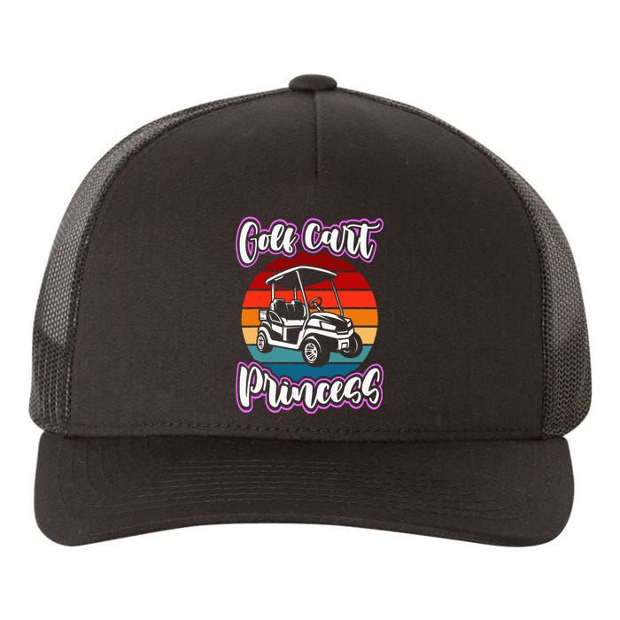 Golf Cart Princess Golfing Girl Golf Sport Yupoong Adult 5-Panel Trucker Hat