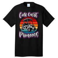 Golf Cart Princess Golfing Girl Golf Sport Tall T-Shirt