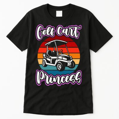 Golf Cart Princess Golfing Girl Golf Sport Tall T-Shirt