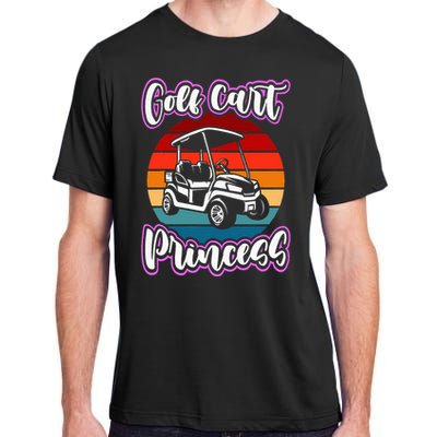 Golf Cart Princess Golfing Girl Golf Sport Adult ChromaSoft Performance T-Shirt