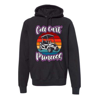 Golf Cart Princess Golfing Girl Golf Sport Premium Hoodie