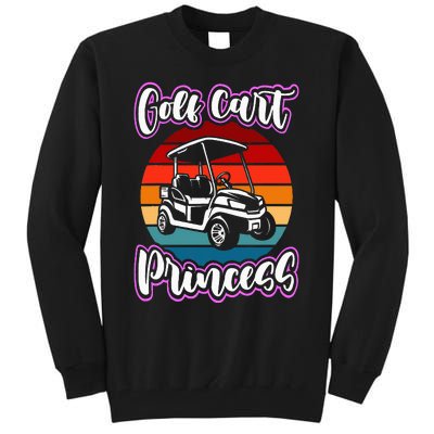 Golf Cart Princess Golfing Girl Golf Sport Tall Sweatshirt