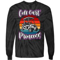 Golf Cart Princess Golfing Girl Golf Sport Tie-Dye Long Sleeve Shirt