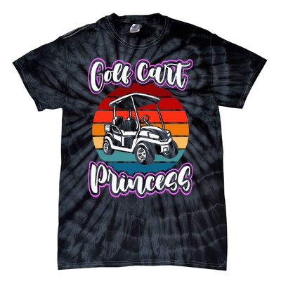 Golf Cart Princess Golfing Girl Golf Sport Tie-Dye T-Shirt