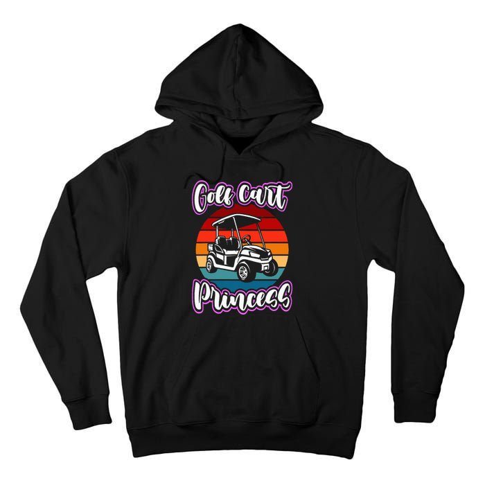 Golf Cart Princess Golfing Girl Golf Sport Tall Hoodie