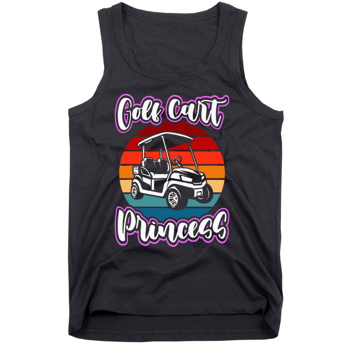 Golf Cart Princess Golfing Girl Golf Sport Tank Top