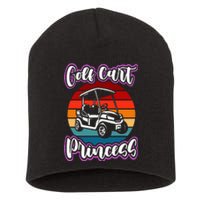 Golf Cart Princess Golfing Girl Golf Sport Short Acrylic Beanie