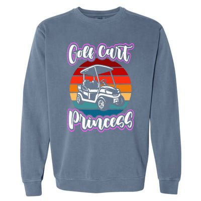 Golf Cart Princess Golfing Girl Golf Sport Garment-Dyed Sweatshirt