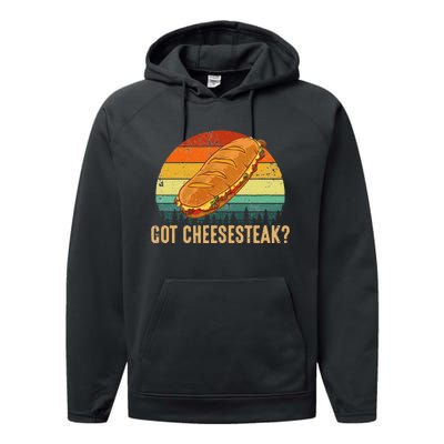 Got Cheesesteak  Philadelphia Cheesesteak Performance Fleece Hoodie