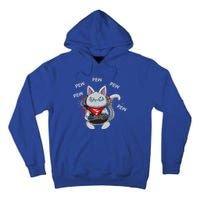 Gamer Cat Pew Pew Pew Cute Cat Funny Animal Kitty Cats Gift Tall Hoodie