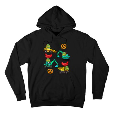 German Construction Pretzel Sausage Oktoberfest Hoodie