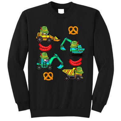 German Construction Pretzel Sausage Oktoberfest Sweatshirt