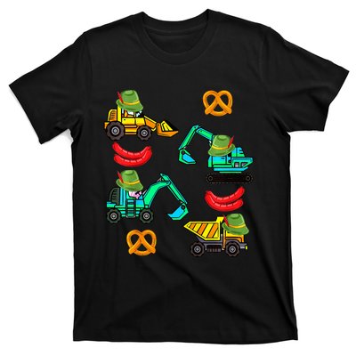 German Construction Pretzel Sausage Oktoberfest T-Shirt