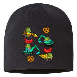 German Construction Pretzel Sausage Oktoberfest Sustainable Beanie