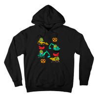 German Construction Pretzel Sausage Oktoberfest Tall Hoodie