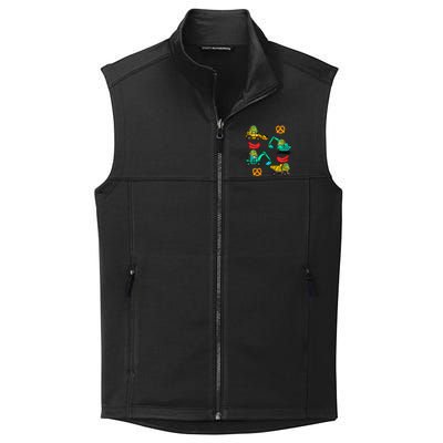 German Construction Pretzel Sausage Oktoberfest Collective Smooth Fleece Vest