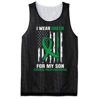 Green Cerebral Palsy Awareness American Flag Cp Mom Dad Son Mesh Reversible Basketball Jersey Tank