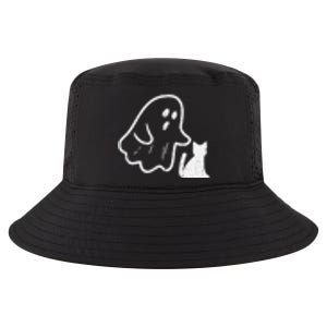 Ghost Cat Pocket Funny Halloween Costume Cool Comfort Performance Bucket Hat