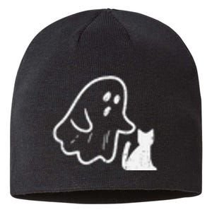 Ghost Cat Pocket Funny Halloween Costume Sustainable Beanie