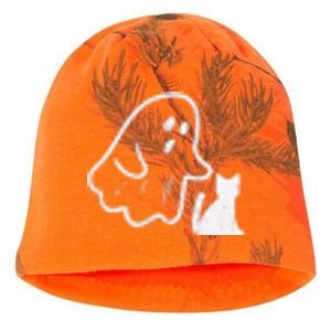 Ghost Cat Pocket Funny Halloween Costume Kati - Camo Knit Beanie