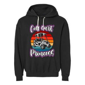 Golf Cart Princess Golfing Girl Golf Sport Lover Golfer Garment-Dyed Fleece Hoodie