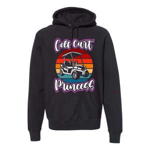 Golf Cart Princess Golfing Girl Golf Sport Lover Golfer Premium Hoodie