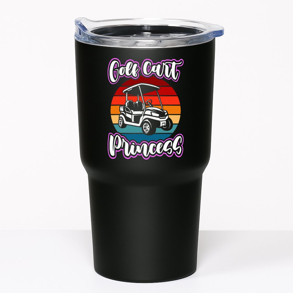 Golf Cart Princess Golfing Girl Golf Sport Lover Golfer Tumbler
