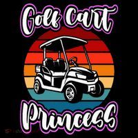 Golf Cart Princess Golfing Girl Golf Sport Lover Golfer Baby Bodysuit