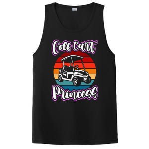 Golf Cart Princess Golfing Girl Golf Sport Lover Golfer PosiCharge Competitor Tank