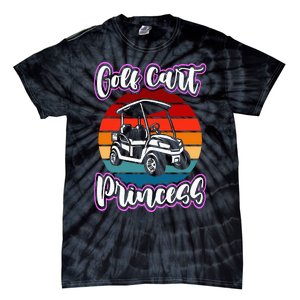 Golf Cart Princess Golfing Girl Golf Sport Lover Golfer Tie-Dye T-Shirt