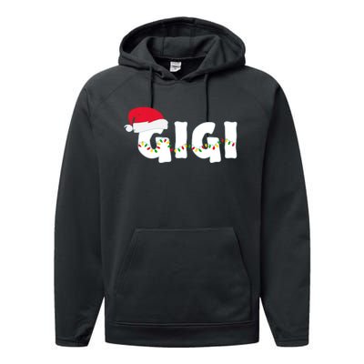 Gigi Christmas Pajama Family Matching Santa Hat Gift Performance Fleece Hoodie