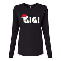 Gigi Christmas Pajama Family Matching Santa Hat Gift Womens Cotton Relaxed Long Sleeve T-Shirt