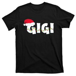 Gigi Christmas Pajama Family Matching Santa Hat Gift T-Shirt