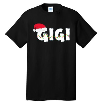 Gigi Christmas Pajama Family Matching Santa Hat Gift Tall T-Shirt