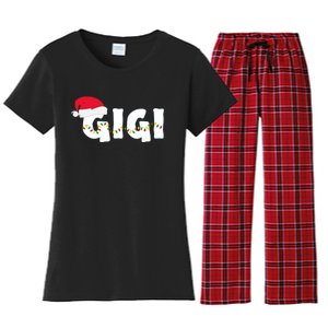 Gigi Christmas Pajama Family Matching Santa Hat Gift Women's Flannel Pajama Set