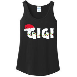 Gigi Christmas Pajama Family Matching Santa Hat Gift Ladies Essential Tank