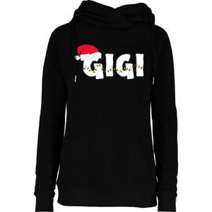 Gigi Christmas Pajama Family Matching Santa Hat Gift Womens Funnel Neck Pullover Hood