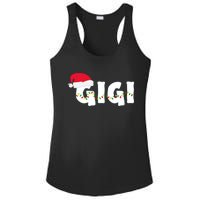 Gigi Christmas Pajama Family Matching Santa Hat Gift Ladies PosiCharge Competitor Racerback Tank